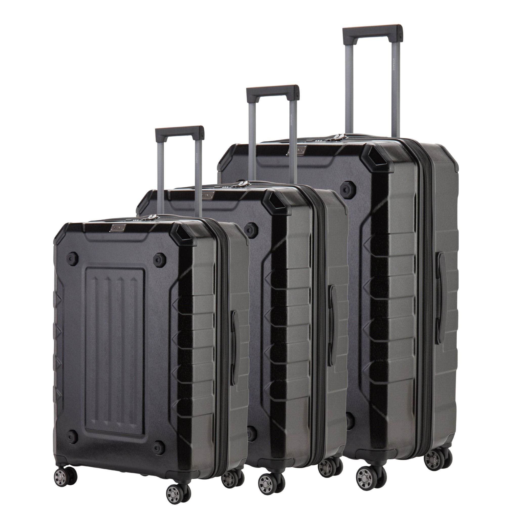 Upright Suitcase Green Set Of 3